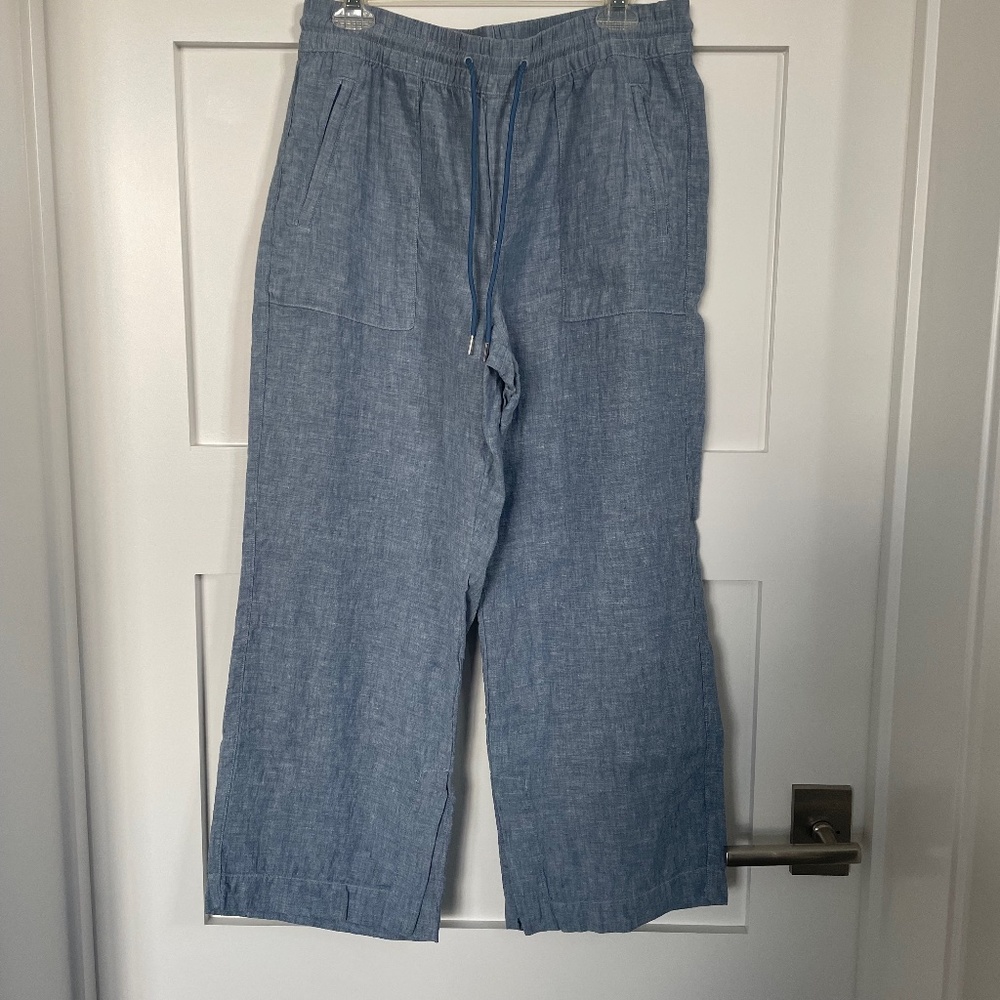 Athlete Retreat Wide Leg Linen Pants